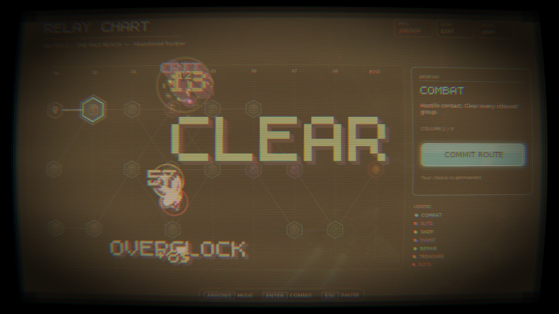 Relay chart sector map