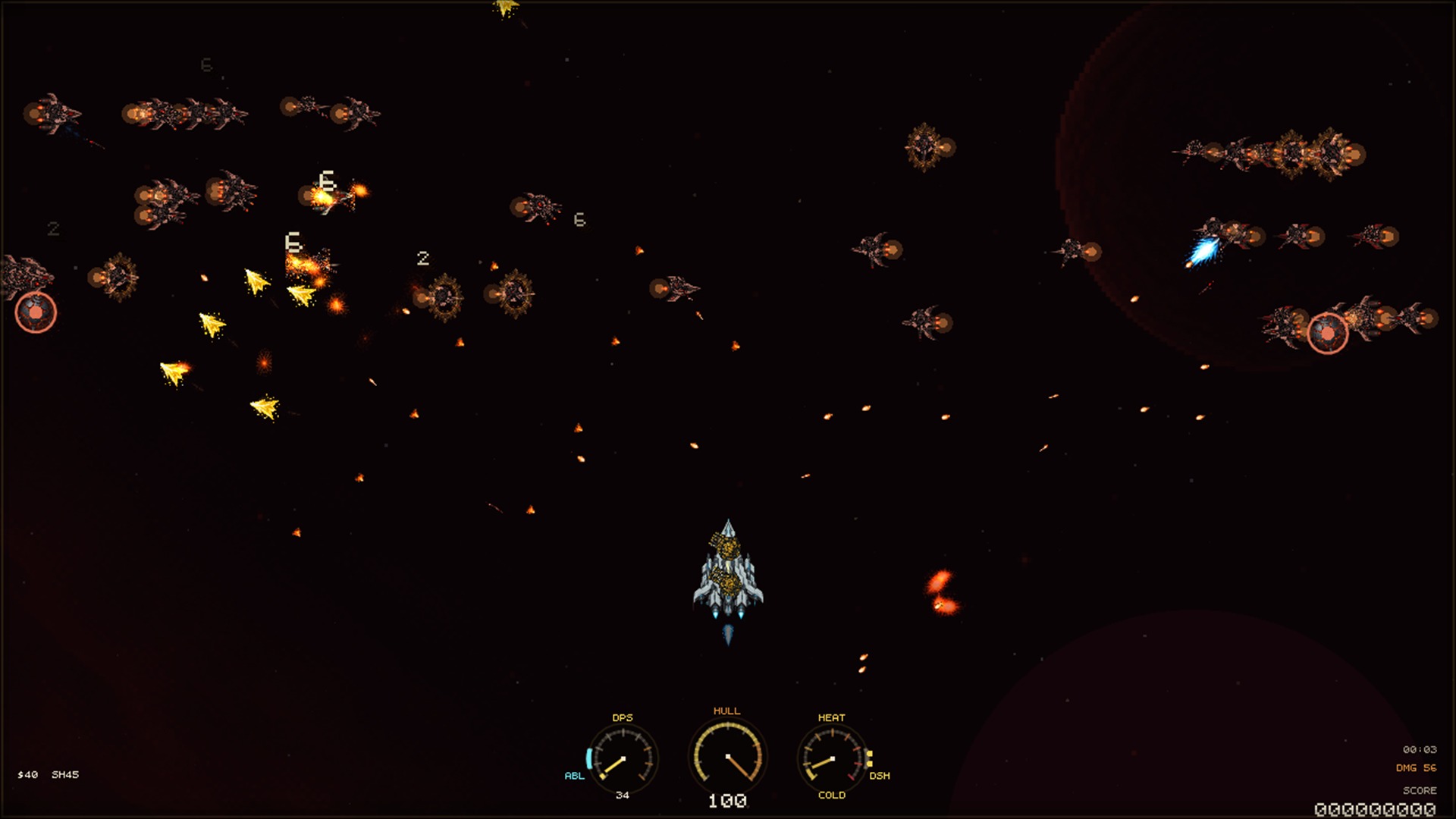 Combat wave with dense enemy fire